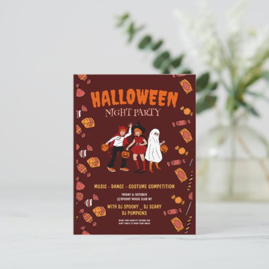 ハロウィン 衣装パーティー, ハロウィン ナイト ポストカード (スタンド正面)