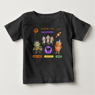 ハロウィン 衣装パーティー モンスター 怖い 楽しい ダンス ベビーTシャツ