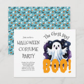 ハロウィン 衣装パーティー 招待状 | 不気味な (正面/裏面)