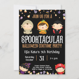 ハロウィン 衣装パーティー 誕生日 子供パーティー 招待状