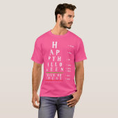 ハロウィン 視力検査 眼科医 おもしろTシャツ トリック オー Tシャツ (正面フル)