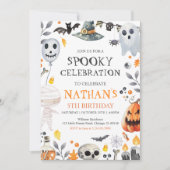 ハロウィン 誕生日おめでとう 招待状 (正面)