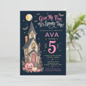 ハロウィン 誕生日おめでとう 5歳 招待状 (スタンド正面)