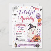 ハロウィン 誕生日パーティーでゾクゾクしよう 招待状 (正面)
