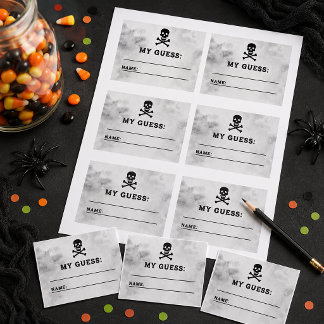 ハロウィン 誕生日パーティーのキャンディ当てゲームカード