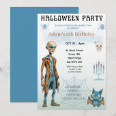 ハロウィン 誕生日パーティー招待状 招待状 (正面/裏面)