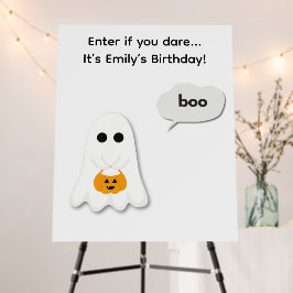 ハロウィン 誕生日パーティー | シンプル おばけ デザイン