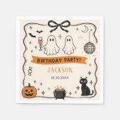ハロウィン 誕生日パーティー スタンダードカクテルナプキン (正面)