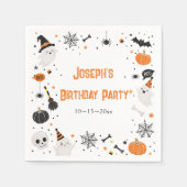 ハロウィン 誕生日パーティー スタンダードカクテルナプキン (正面)