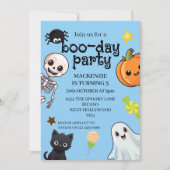 ハロウィン 誕生日パーティー スプーキー ブー デー 招待状 (正面)
