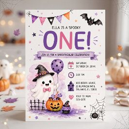 ハロウィン 誕生日パーティー スプーキー ワン 招待状
