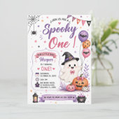 ハロウィン 誕生日パーティー スプーキー ワン 招待状 (スタンド正面)