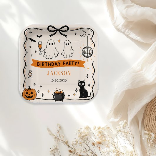 ハロウィン 誕生日パーティー ペーパープレート