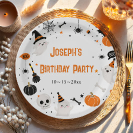 ハロウィン 誕生日パーティー ペーパープレート