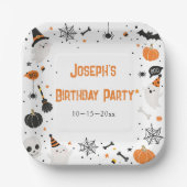 ハロウィン 誕生日パーティー ペーパープレート (正面)