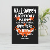 ハロウィン 誕生日パーティー 招待状 (スタンド正面)