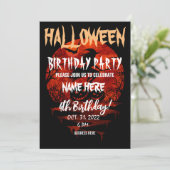 ハロウィン 誕生日パーティー 招待状 (スタンド正面)