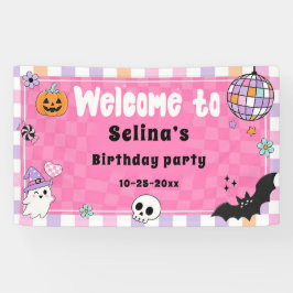 ハロウィン 誕生日パーティー 横断幕