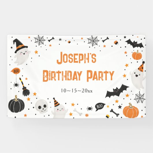ハロウィン 誕生日パーティー 横断幕 (横)