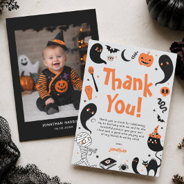 ハロウィン 誕生日パーティー 男の子 サンキューカード