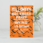 ハロウィン 誕生日パーティー 記念 招待状 (スタンド正面)