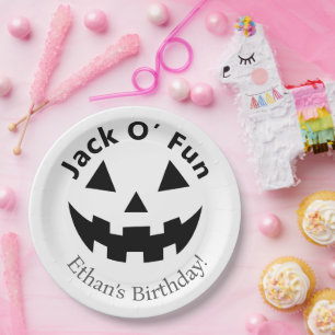 ハロウィン 誕生日パーティ   Jack O’ Fun パンプキン ペーパープレート