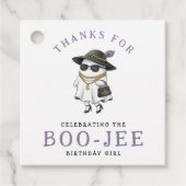 ハロウィン 誕生日会 高級感のあるおばけ フェイバータグ (正面)