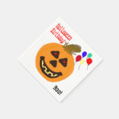 ハロウィン 誕生日 オレンジ色のカボチャ パーティー 風船 スタンダードカクテルナプキン (角)