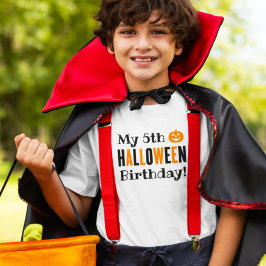ハロウィン 誕生日 カスタム 年齢 キッズ オレンジ 黒 Tシャツ