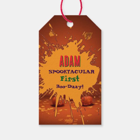 ハロウィン 誕生日 キッズ パーティ ハロウィン ギフトタグ (正面)
