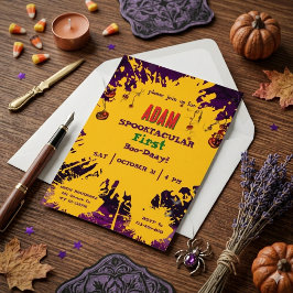 ハロウィン 誕生日 キッズ パーティ ハロウィン 招待状