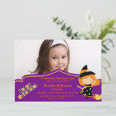 ハロウィン 誕生日 コスチューム 招待状 (スタンド正面)