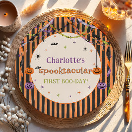 ハロウィン 誕生日 スプークタクラー ペーパープレート