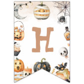 ハロウィン 誕生日 バナー スプーキー ワン (第2の旗)