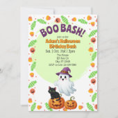 ハロウィン 誕生日 ブーバッシュ 招待状 (正面)