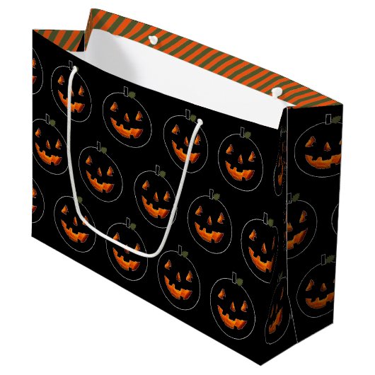 ハロウィン 誕生日 ラージペーパーバッグ (正面アングル)
