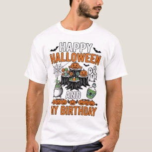 ハロウィン 誕生日 ヴィンテージ パンプキン パーティー デザイン_1 Tシャツ