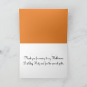 ハロウィン 誕生日 女の子 ありがとう かぼちゃ 風船 カード (内部)