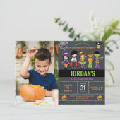 ハロウィン 誕生日 子供 衣装 パーティー 招待状 (スタンド正面)