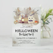 ハロウィン 誕生日 招待状 スプクタクラー (スタンド正面)