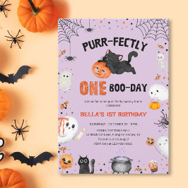 ハロウィン 誕生日 猫 1歳の誕生日 招待状