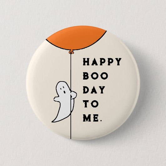 ハロウィン 誕生日 缶バッジ (正面)