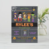 ハロウィン 誕生日 衣装 パーティー 招待状 (スタンド正面)