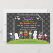 ハロウィン 誕生日 衣装 パーティー 招待状 (正面)