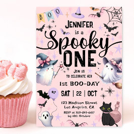 ハロウィン 誕生日 1歳の女の子 おばけ 招待状