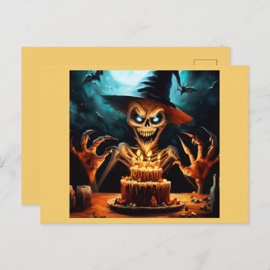 ハロウィン - 誕生日 6 ポストカード (正面/裏面)