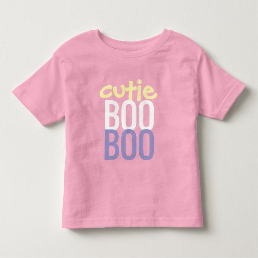 ハロウィン 赤ちゃんTシャツ : かわいいブー #7 トドラーTシャツ (正面)