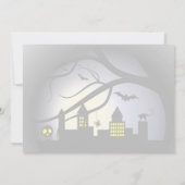 ハロウィン 都市風景 大人 パーティー 招待状 (裏面)