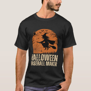 ハロウィン 野球 メーカー ヴィンテージ 魔女 グラフィック Tシャツ