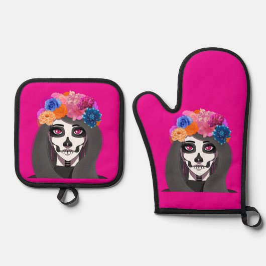 ハロウィン 鍋つかみ&鍋敷きセット (正面)